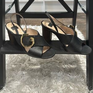 Louise et Cie Slingback Wooden Heel Sandal 38